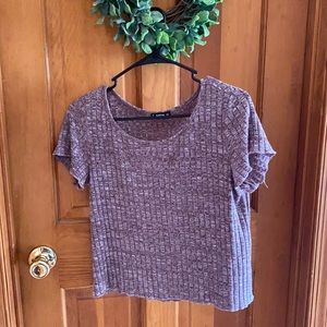 SHEIN faded purple crop top